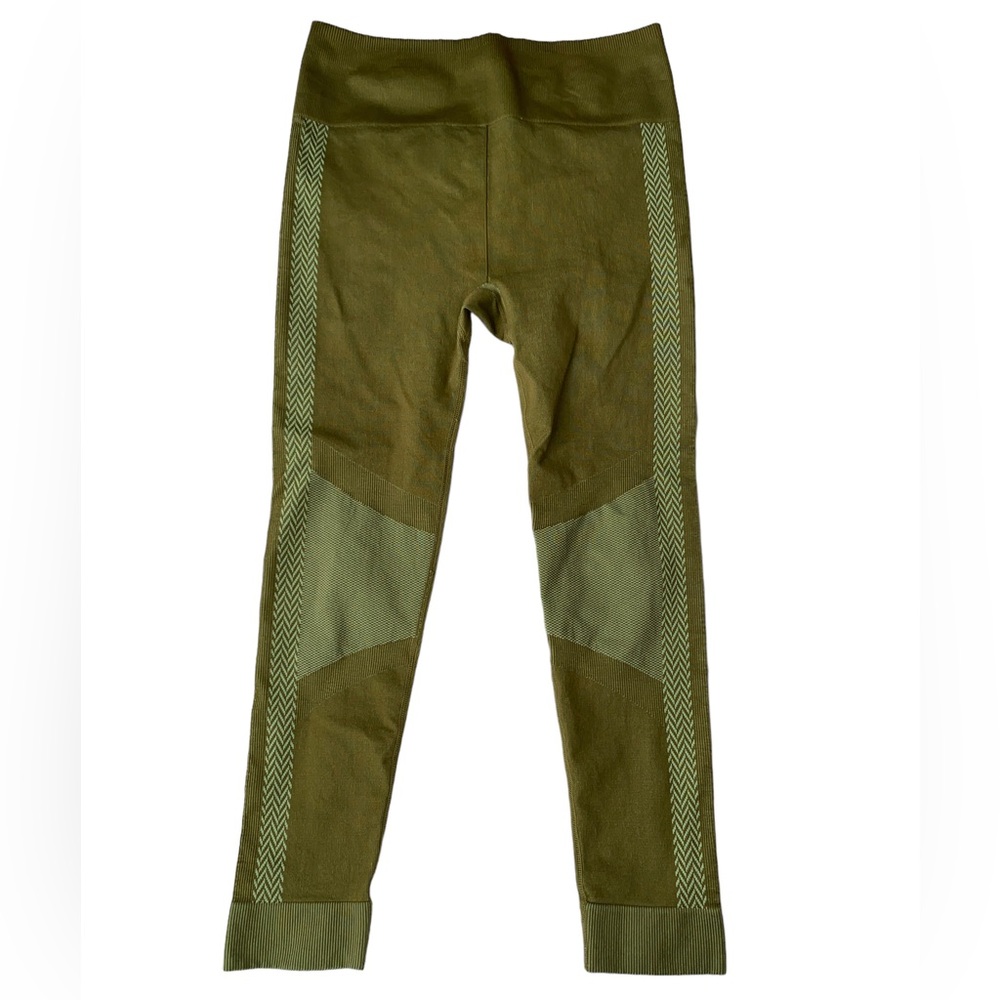 Fabletics High-Waisted Seamless Green Leggings Womens L